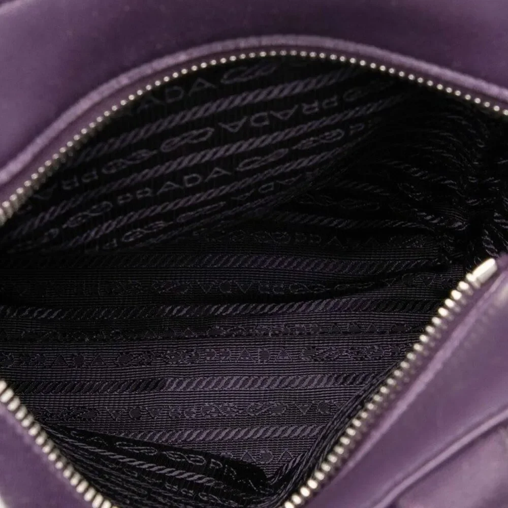 Prada Triangle Logo Tote Bag